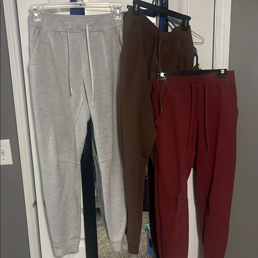 Lululemon city sweat joggers- Gray, Brown, Red